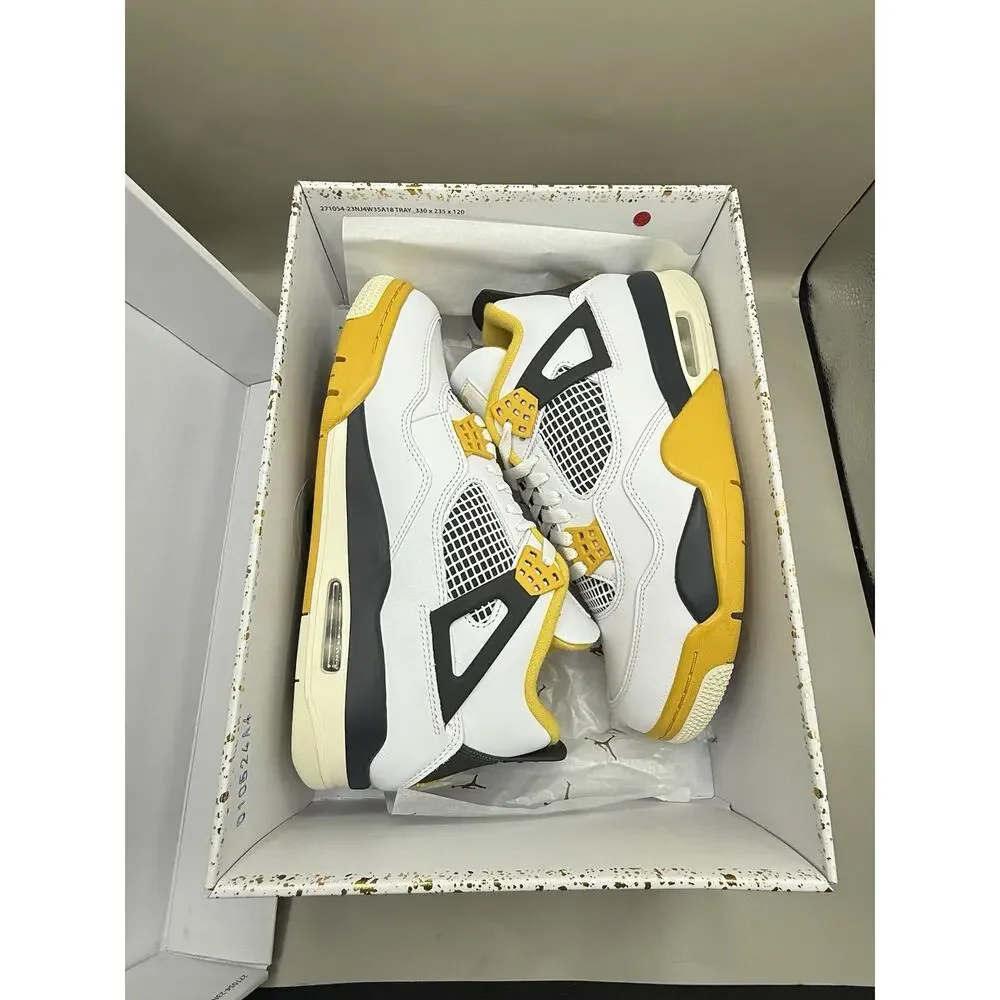 Brand New Authentic 2024 Air Jordan 4 Retro Vivid Sulfur Women Size 10.5 Men 9